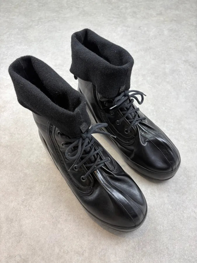 Givenchy (B).STROY Bunny Black Calf Leather Ankle Boots vNVzXAI 3