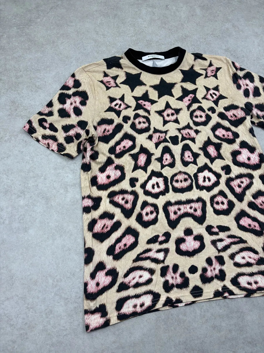 Givenchy Beige Leopard Star T-Shirt dDGMqrb 3
