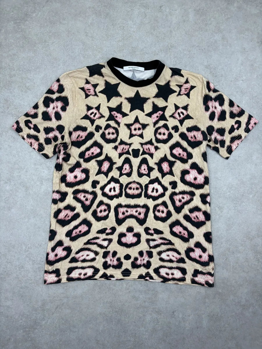 Givenchy Beige Leopard Star T-Shirt dDGMqrb 0