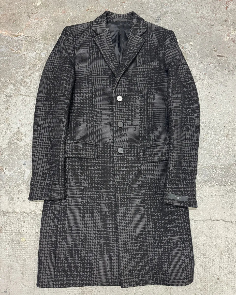 Givenchy Black & Grey Wool Trench Coat PakwGGN 0
