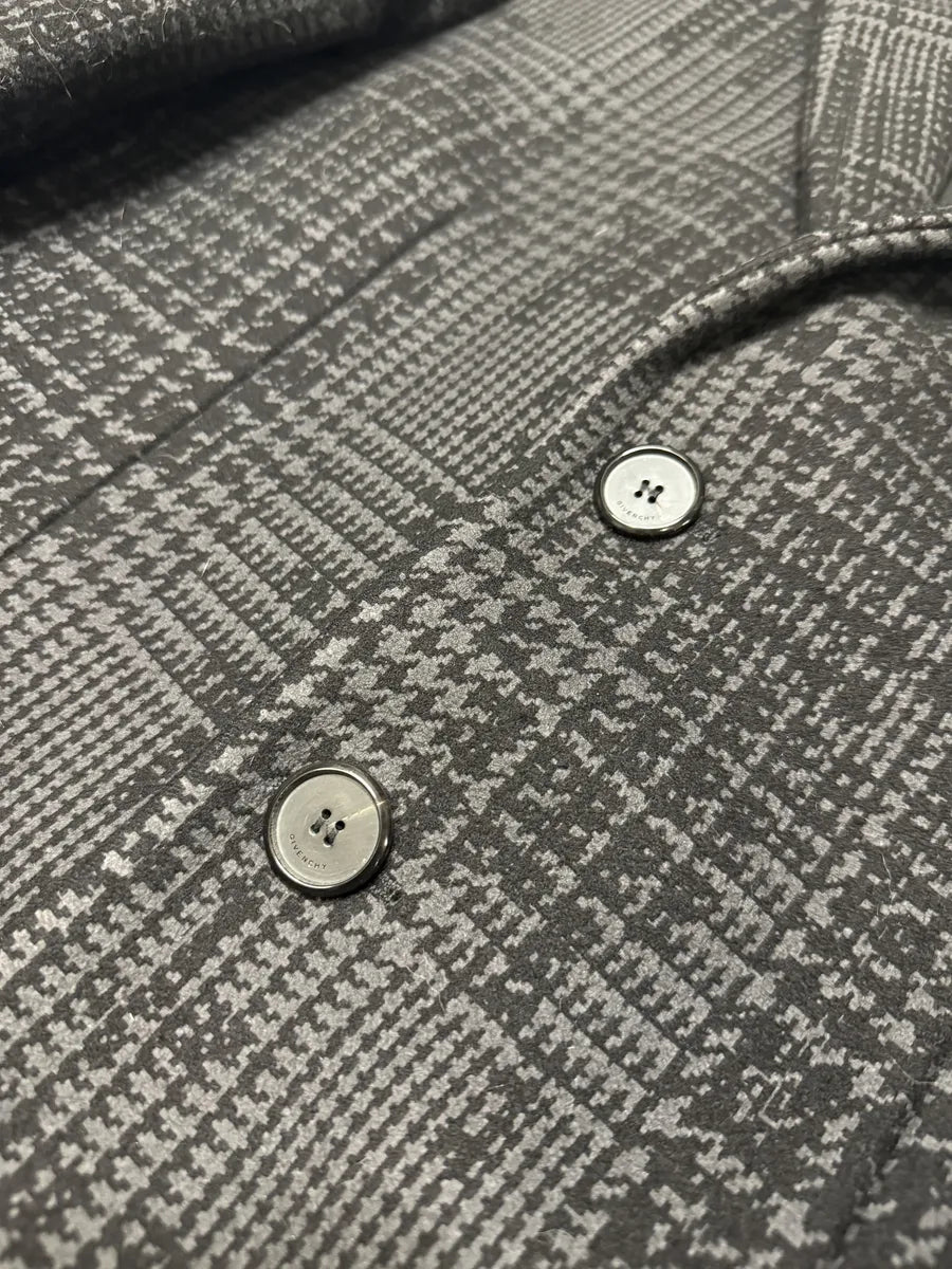 Givenchy Black & Grey Wool Trench Coat PakwGGN 2