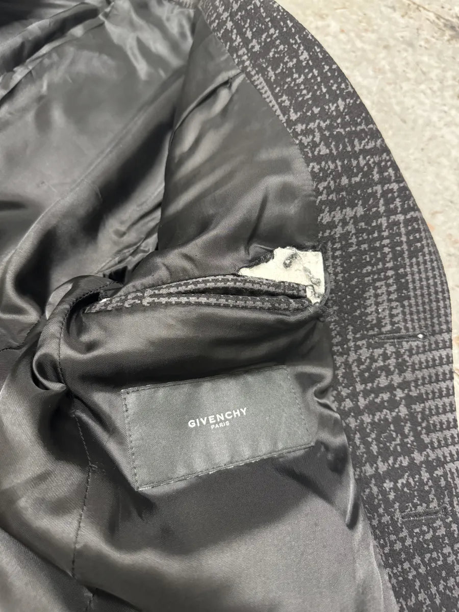 Givenchy Black & Grey Wool Trench Coat PakwGGN 4