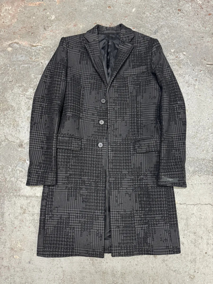 Givenchy Black & Grey Wool Trench Coat PakwGGN 8