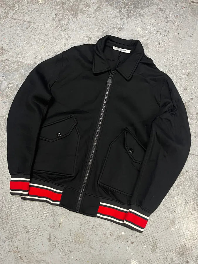 Givenchy Black & Red Bomber Jacket by Riccardo Tisci (M) alfGpfL 3