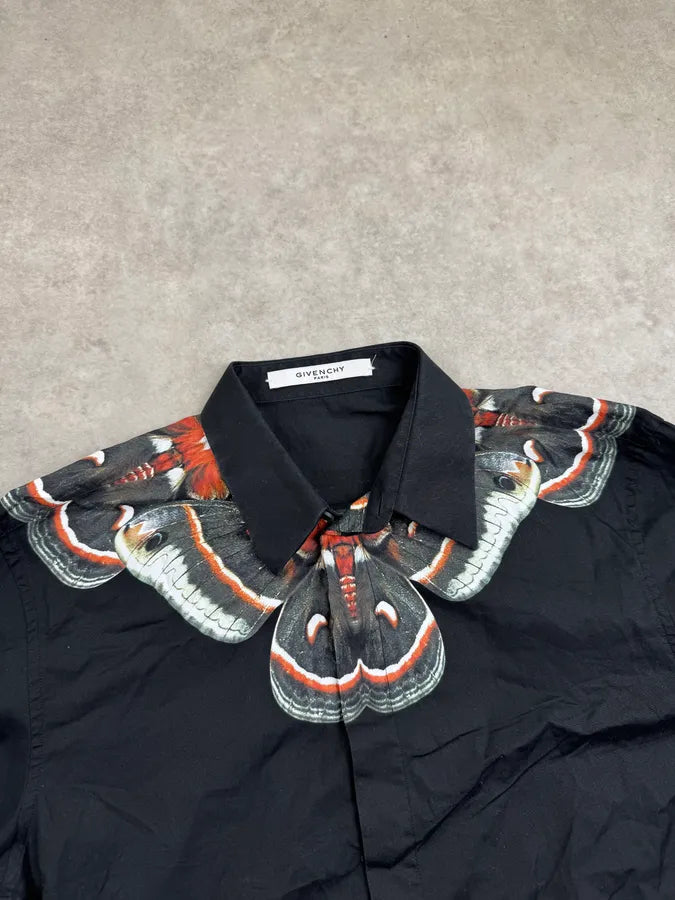 SS2015 Givenchy Black Butterfly Shirt yBXyTgK 4