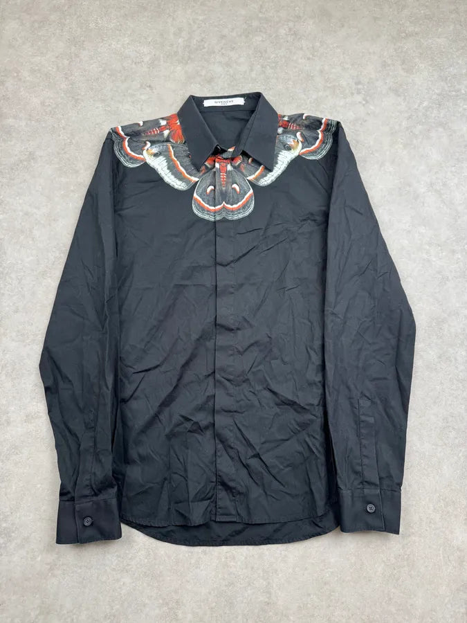 SS2015 Givenchy Black Butterfly Shirt yBXyTgK 0