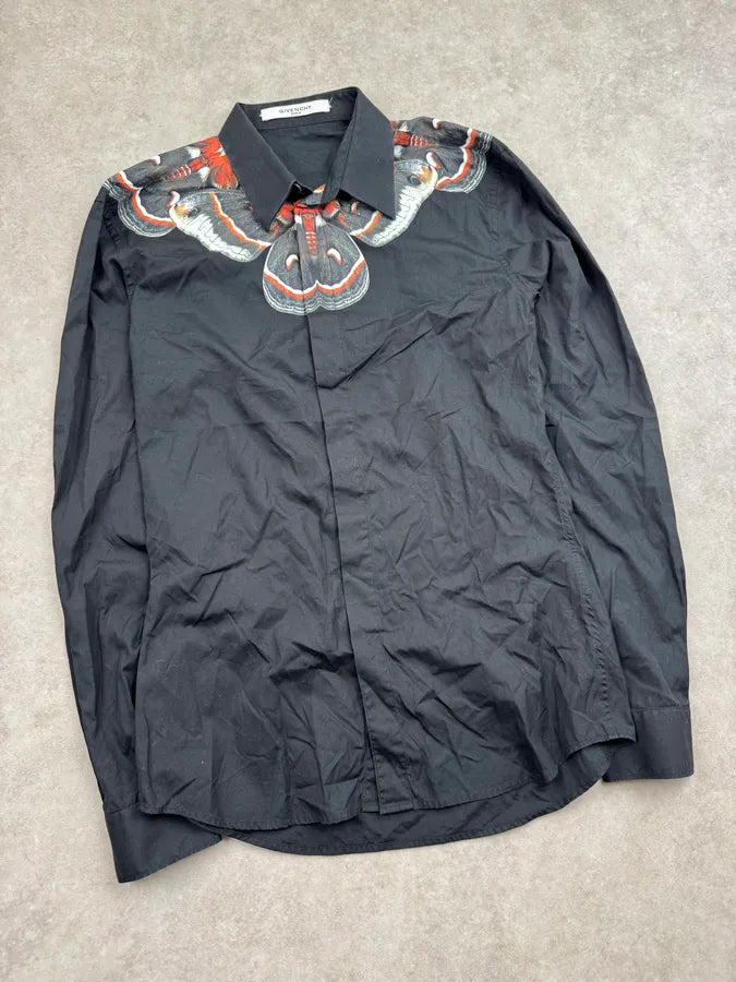 SS2015 Givenchy Black Butterfly Shirt yBXyTgK 3