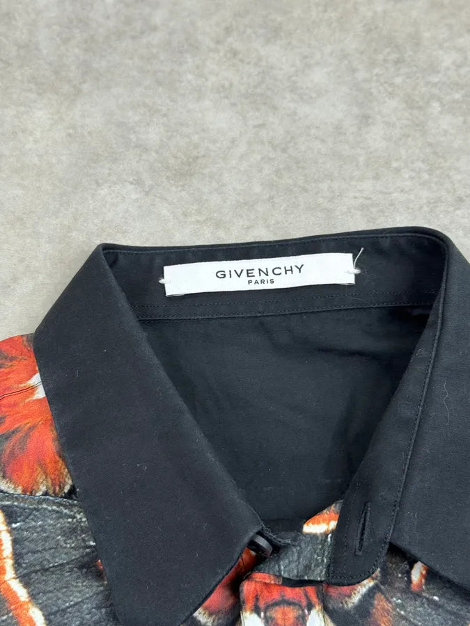 SS2015 Givenchy Black Butterfly Shirt yBXyTgK 9