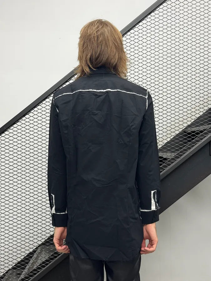 AW2015 Givenchy Black & White Contrast Stitch Shirt by Riccardo Tisci lRtZwHY 2