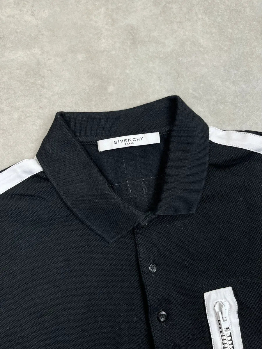 SS2017 Givenchy Black Cross Back Zip Pocket Polo by Riccardo Tisci yiYkktZ 4