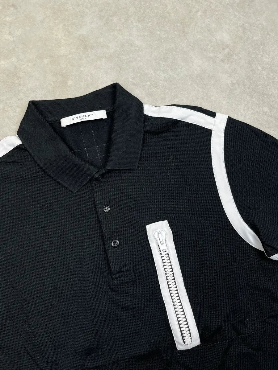 SS2017 Givenchy Black Cross Back Zip Pocket Polo by Riccardo Tisci yiYkktZ 6