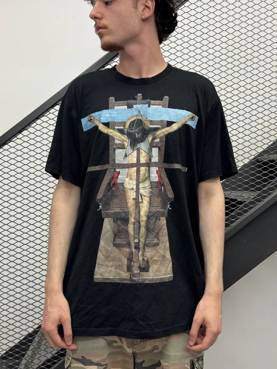 SS2016 Givenchy Black Jesus Crucifix T-Shirt by Riccardo Tisci YxKEnwr 1