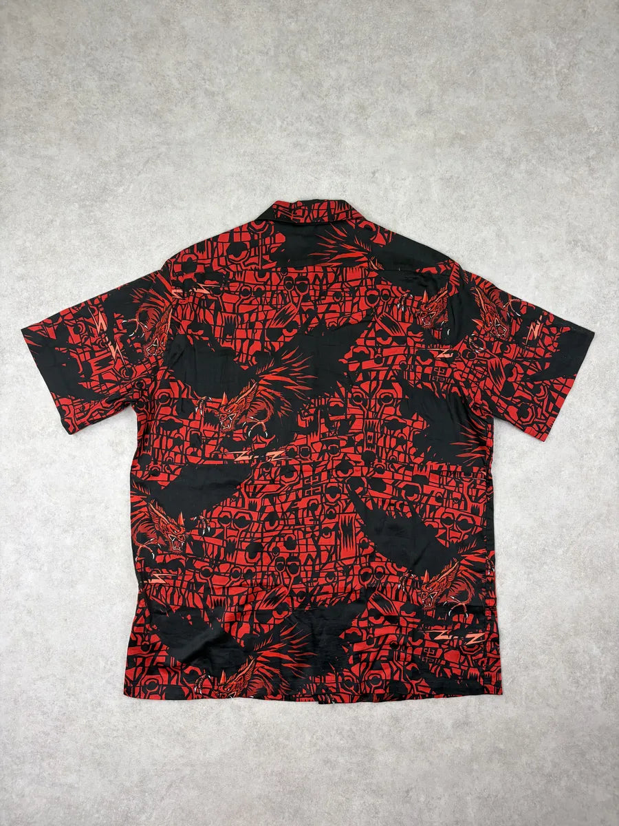 Givenchy Black Sample Asian Dragon Print Shirt CAjFmRV 7