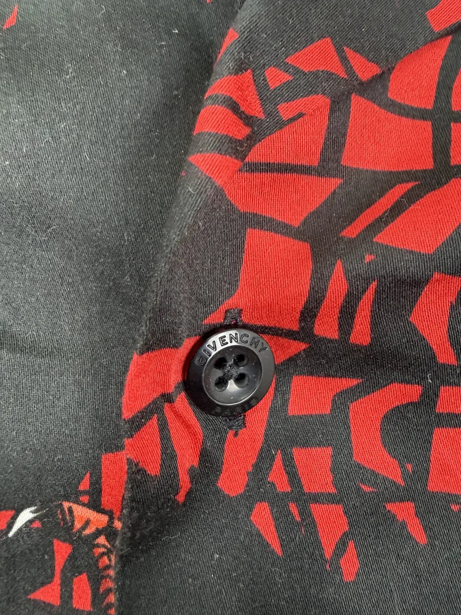 Givenchy Black Sample Asian Dragon Print Shirt CAjFmRV 6