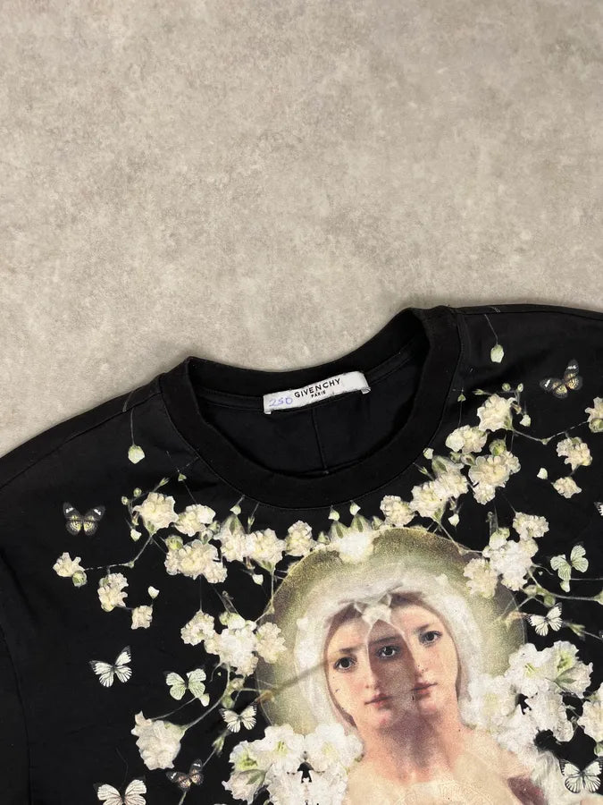 2010s Givenchy Black Floral Religious Family T-Shirt by Riccardo Tisci yXenRNp 4