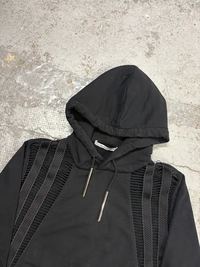 AW2017 Givenchy Black Mesh-Paneled Hoodie by Riccardo Tisci yaVZczV 3