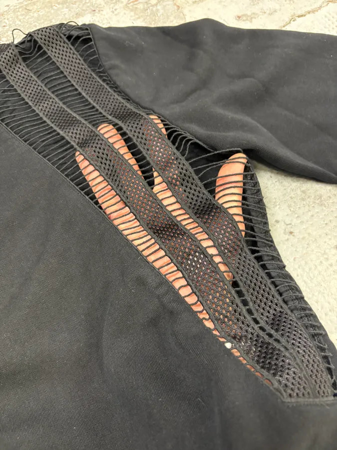 AW2017 Givenchy Black Mesh-Paneled Hoodie by Riccardo Tisci yaVZczV 6