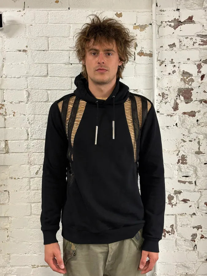 AW2017 Givenchy Black Mesh-Paneled Hoodie by Riccardo Tisci yaVZczV 0