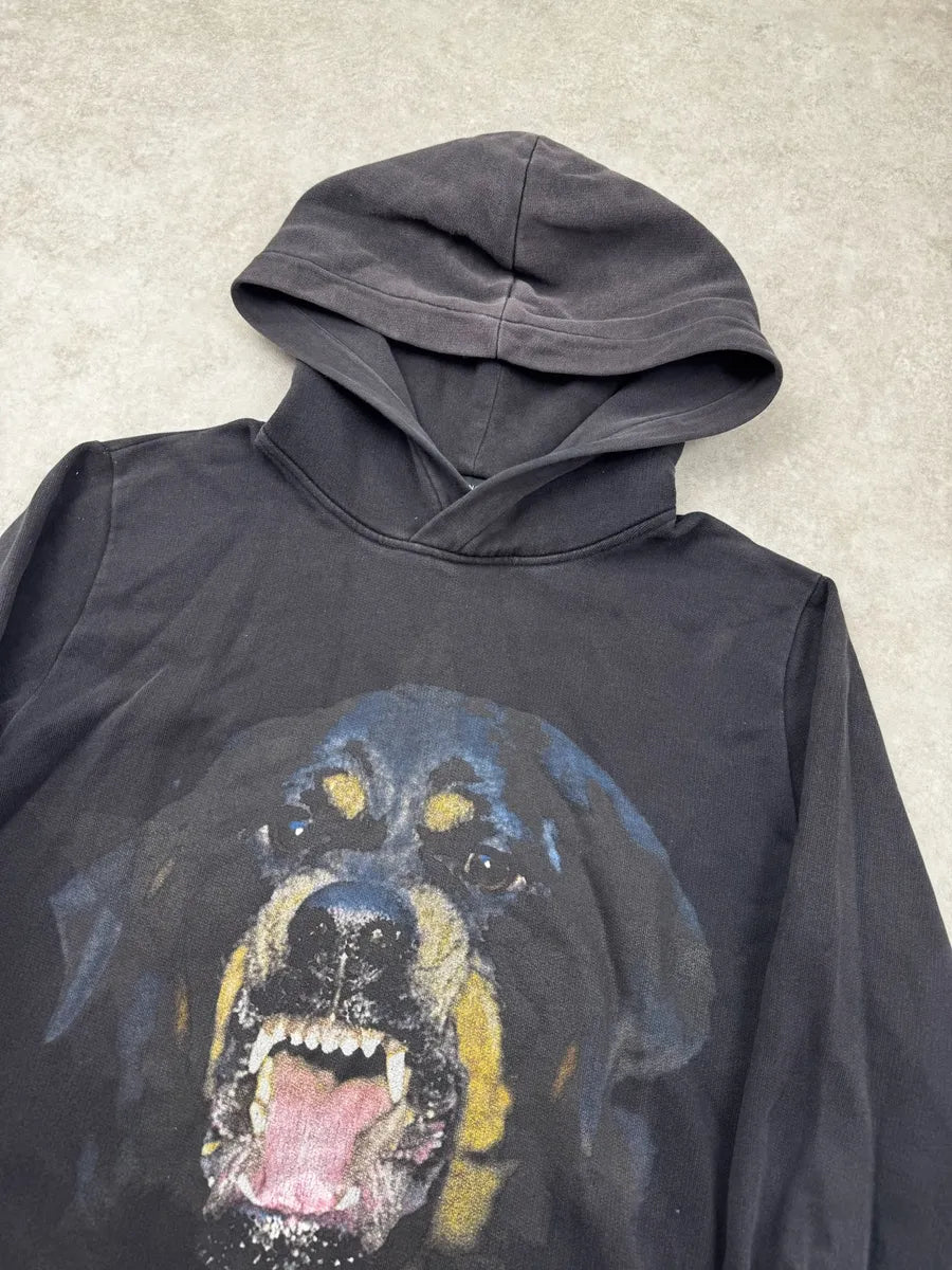 AW2012 Givenchy Black Rottweiler Dog Hoodie by Riccardo Tisci AHxJLgG 3