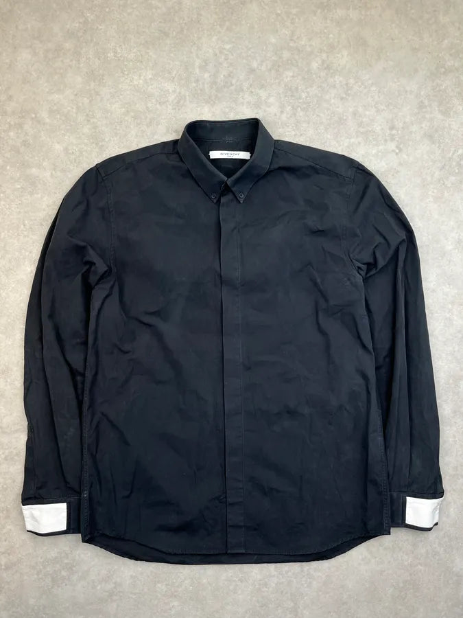 SS2015 Givenchy Black Minimalist Shirt by Riccardo Tisci rVYbcuQ 0