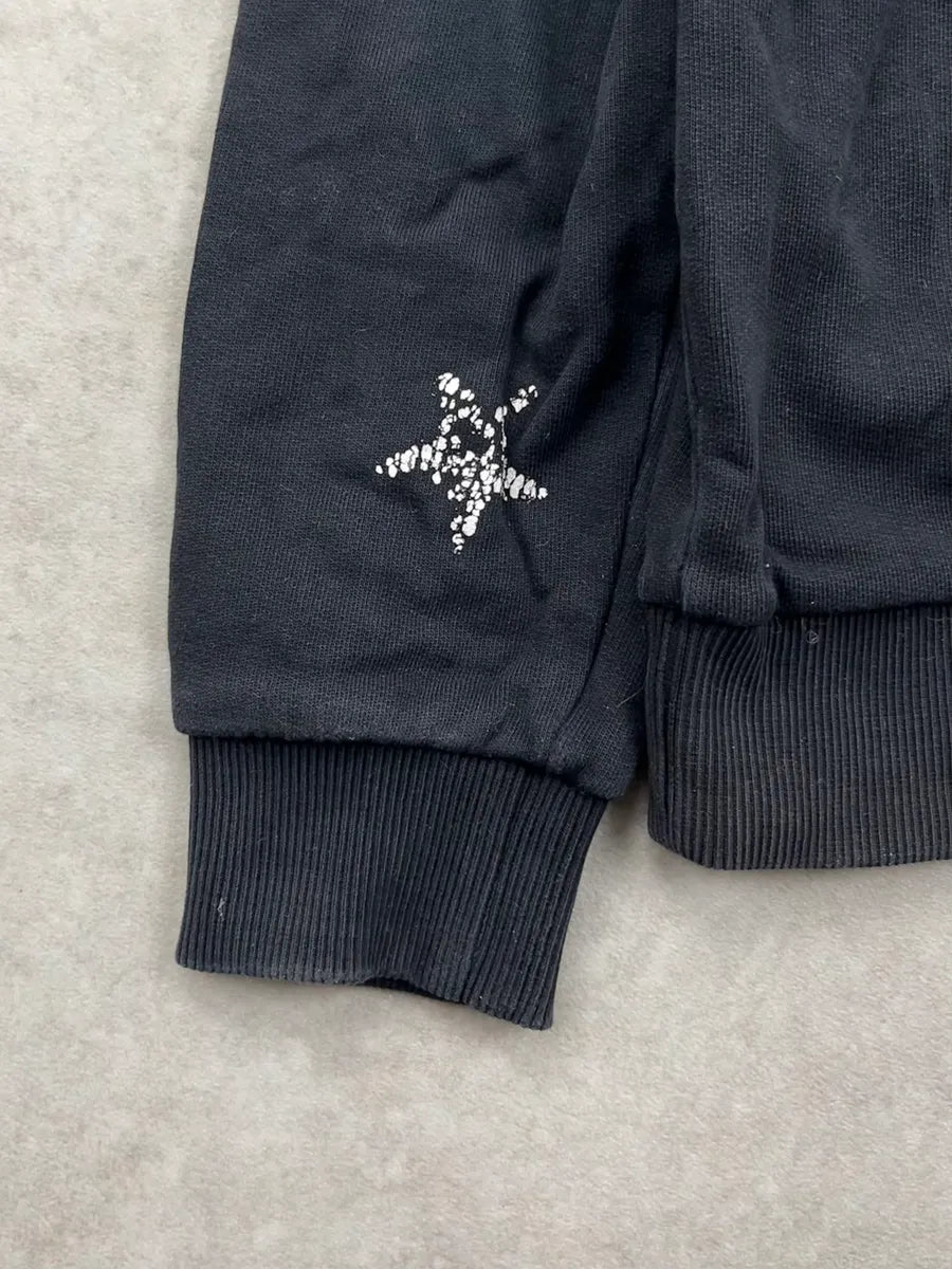 AW2015 Givenchy Black Cotton Skull Graphic Hoodie by Riccardo Tisci FMsdYmG 7