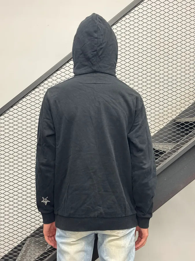 AW2015 Givenchy Black Cotton Skull Graphic Hoodie by Riccardo Tisci FMsdYmG 2