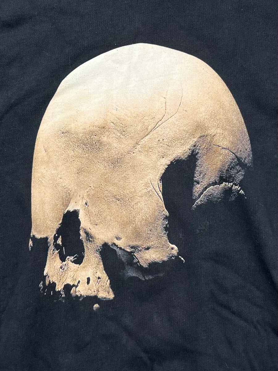 AW2015 Givenchy Black Cotton Skull Graphic Hoodie by Riccardo Tisci FMsdYmG 6