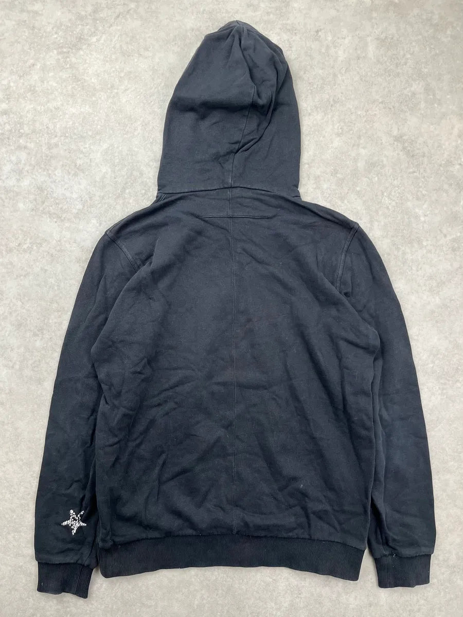 AW2015 Givenchy Black Cotton Skull Graphic Hoodie by Riccardo Tisci FMsdYmG 3