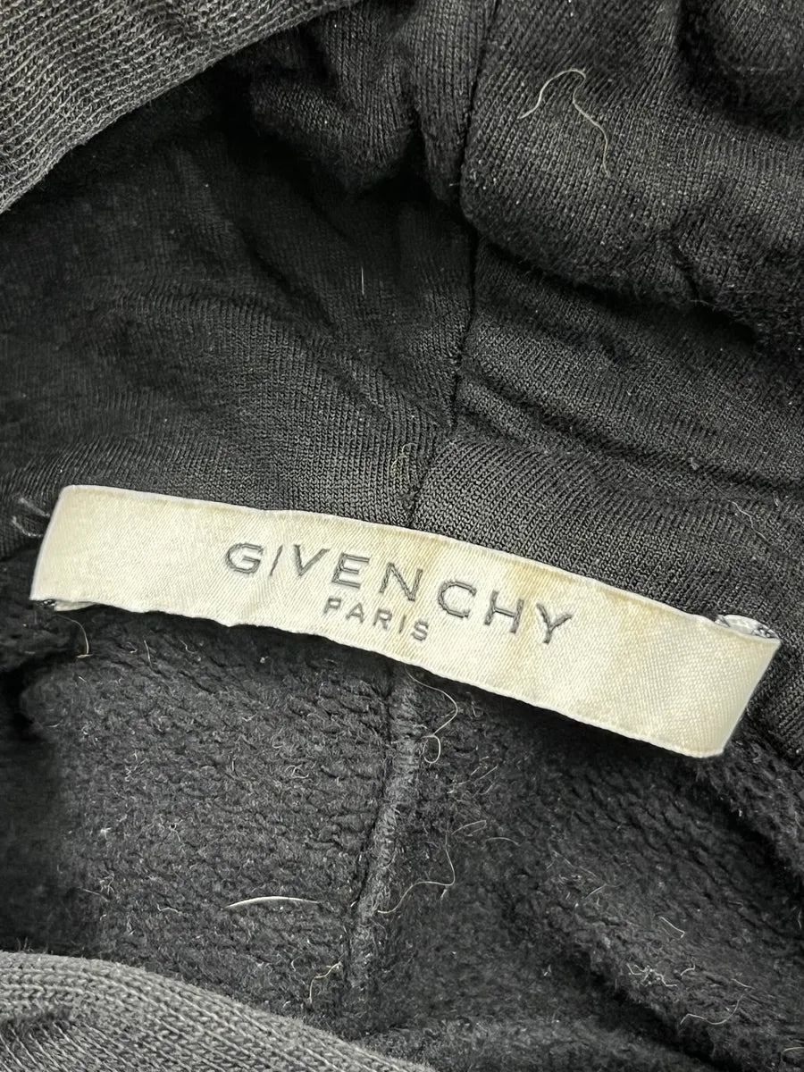 AW2015 Givenchy Black Cotton Skull Graphic Hoodie by Riccardo Tisci FMsdYmG 8