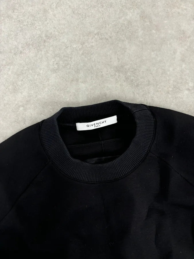 AW2016 Givenchy Black Back-Zip Denim Sweater by Riccardo Tisci eIAFqAG 3