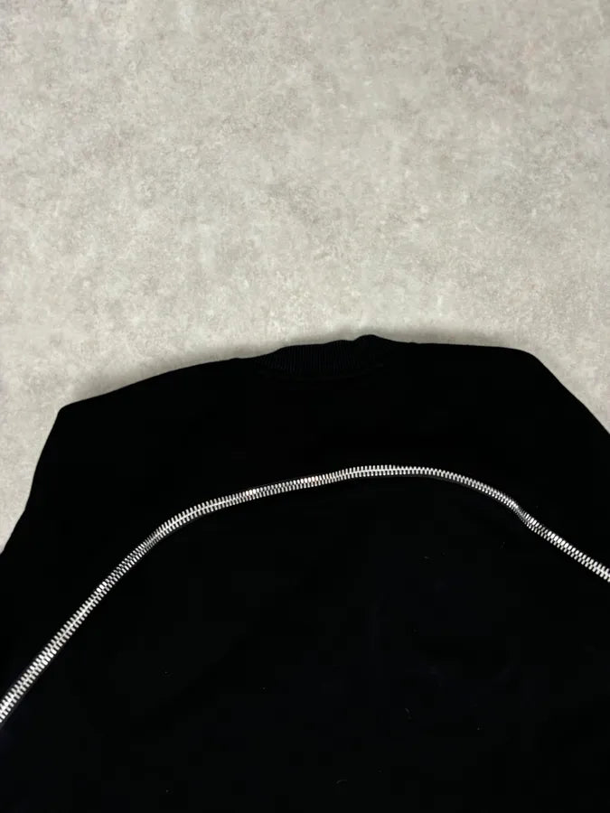 AW2016 Givenchy Black Back-Zip Denim Sweater by Riccardo Tisci eIAFqAG 5