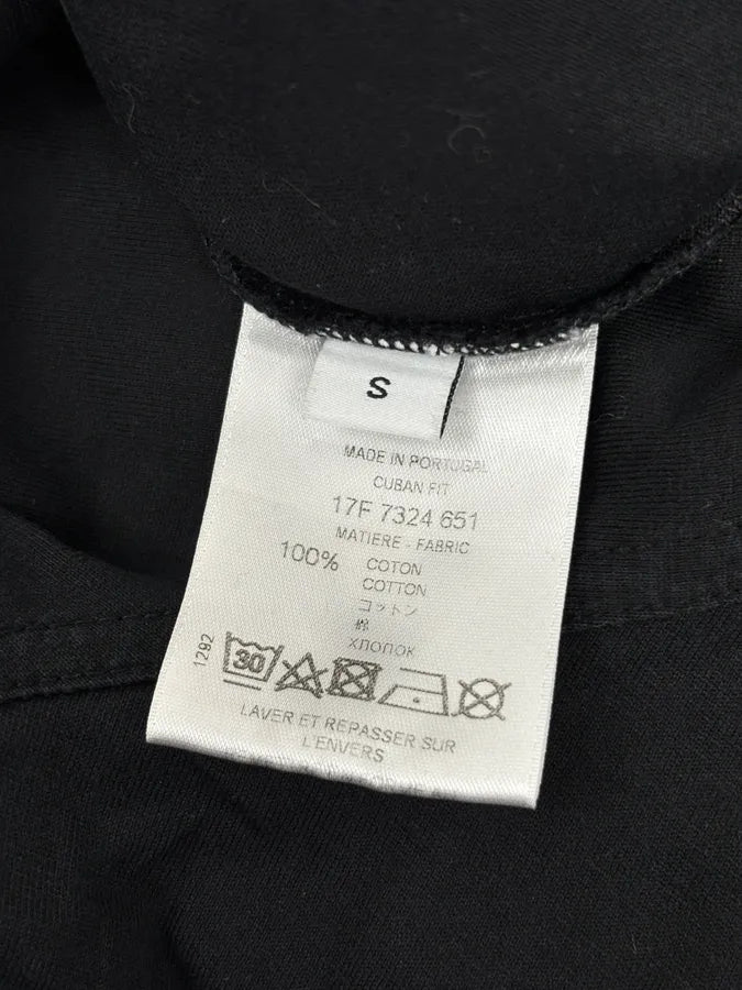 SS2017 Givenchy Black Contrast Ruffle Neck T-Shirt by Riccardo Tisci KFPKaIO 6