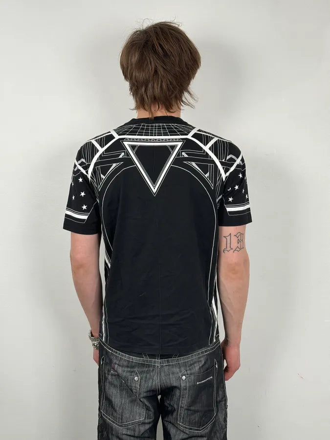 SS2016 Givenchy Black Geometric Print T-Shirt by Riccardo Tisci lkAGvNb 2