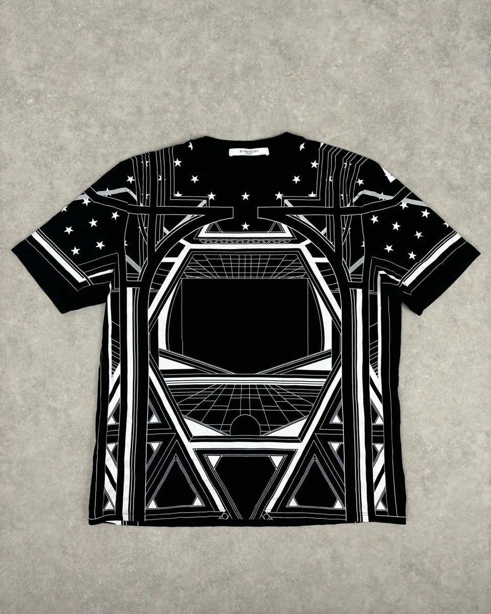 SS2016 Givenchy Black Geometric Print T-Shirt by Riccardo Tisci lkAGvNb 0