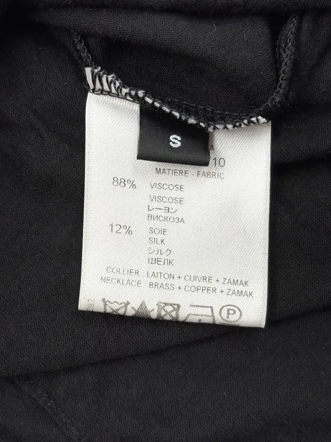 SS2011 Givenchy Black Cross Chains Silk T-Shirt by Riccardo Tisci wKUzlzV 8