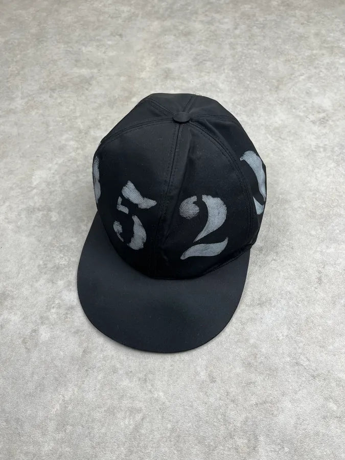 2010s Givenchy Black Faded Numbers Cap iPPPWVt 0