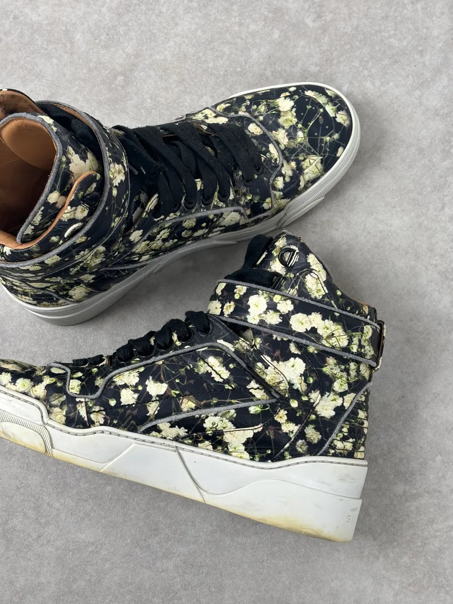SS2015 Givenchy Tyson Black Floral High-Top Sneakers by Riccardo Tisci vlsslse 8