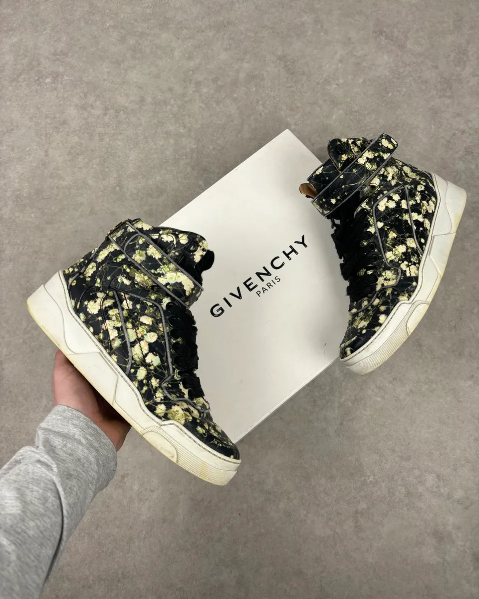 SS2015 Givenchy Tyson Black Floral High-Top Sneakers by Riccardo Tisci vlsslse 0
