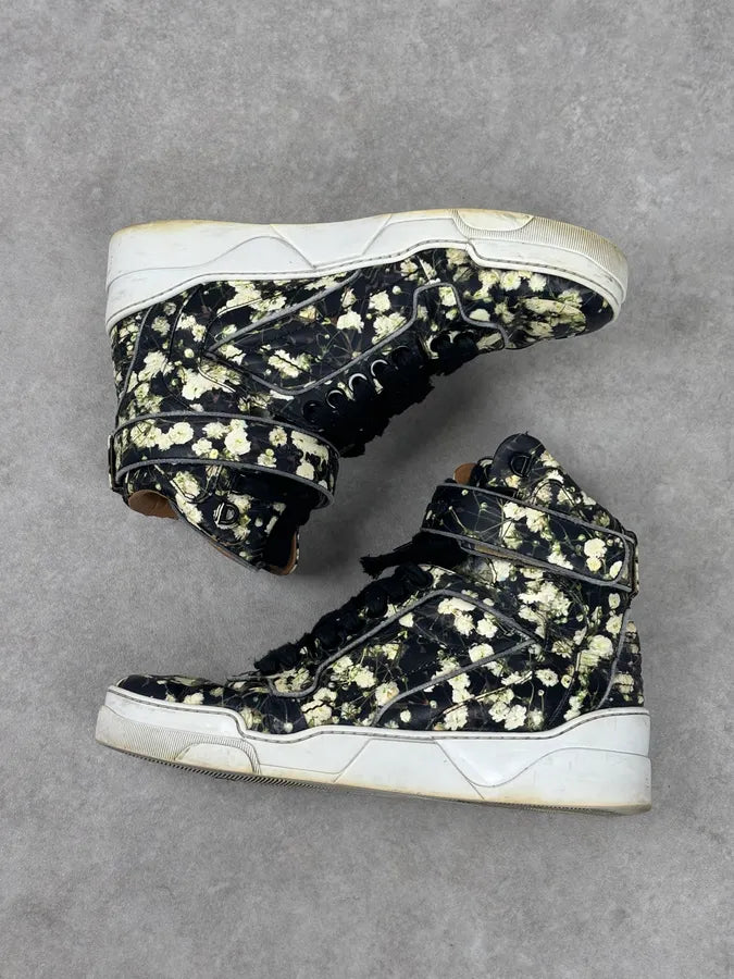 SS2015 Givenchy Tyson Black Floral High-Top Sneakers by Riccardo Tisci vlsslse 5