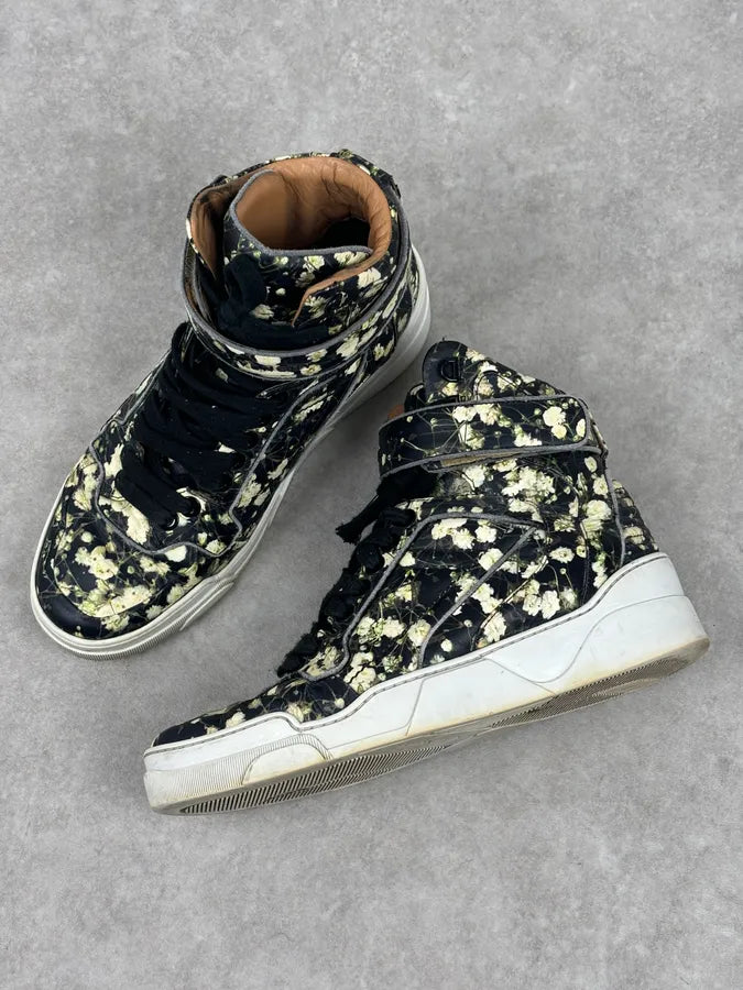 SS2015 Givenchy Tyson Black Floral High-Top Sneakers by Riccardo Tisci vlsslse 6