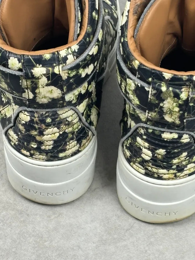 SS2015 Givenchy Tyson Black Floral High-Top Sneakers by Riccardo Tisci vlsslse 11
