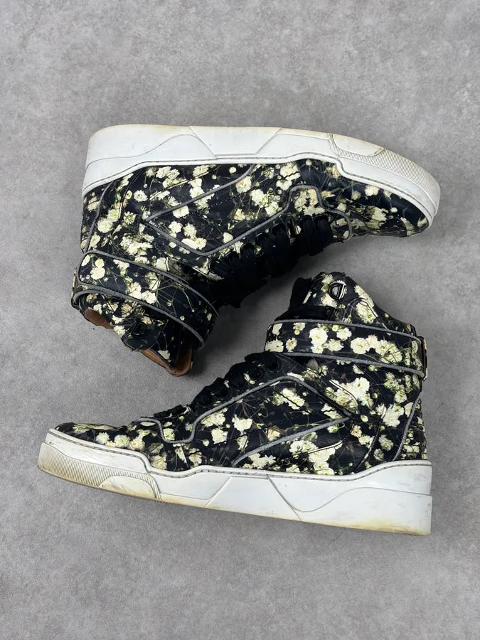 SS2015 Givenchy Tyson Black Floral High-Top Sneakers by Riccardo Tisci vlsslse 7