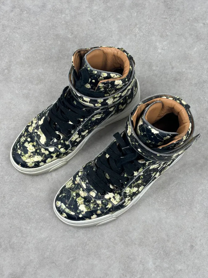 SS2015 Givenchy Tyson Black Floral High-Top Sneakers by Riccardo Tisci vlsslse 3