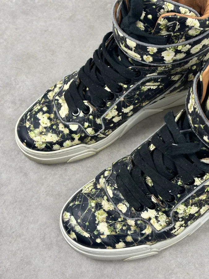 SS2015 Givenchy Tyson Black Floral High-Top Sneakers by Riccardo Tisci vlsslse 4