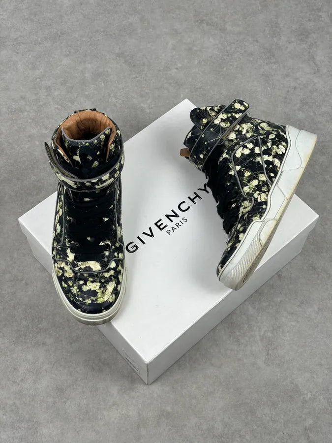 SS2015 Givenchy Tyson Black Floral High-Top Sneakers by Riccardo Tisci vlsslse 1