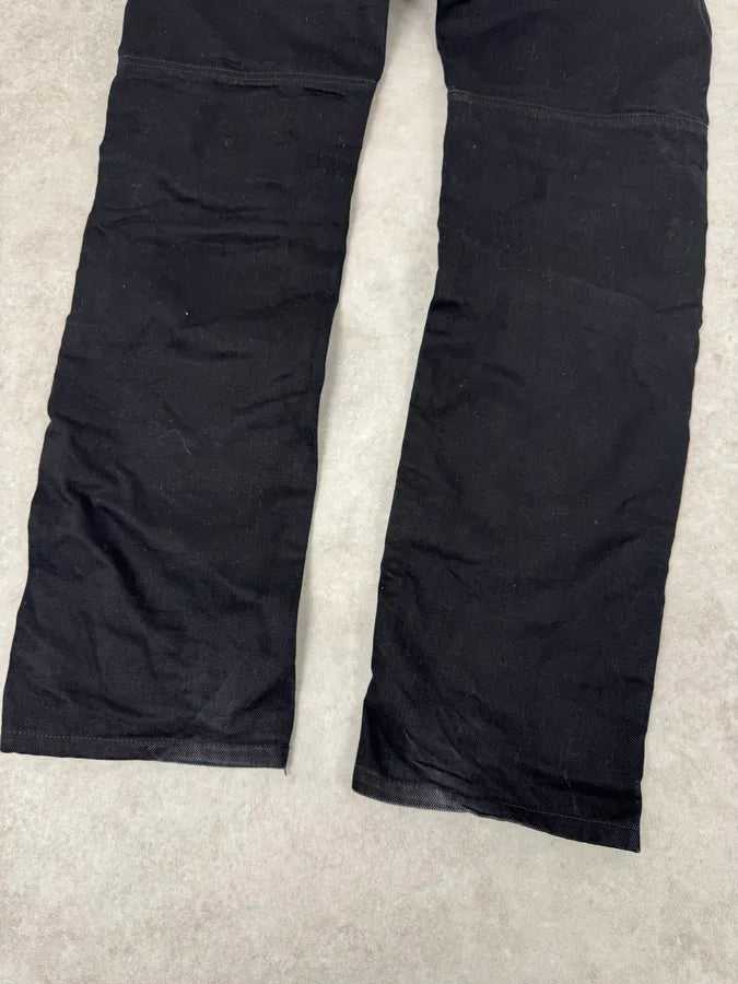 Givenchy Black Hybrid Leather & Denim Jeans OuLiUQJ 7