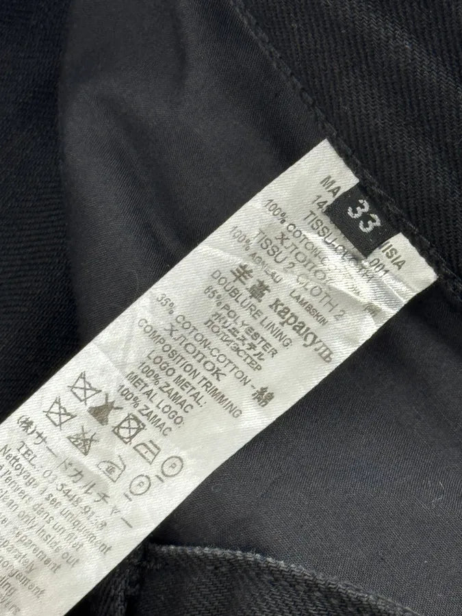 Givenchy Black Hybrid Leather & Denim Jeans OuLiUQJ 9