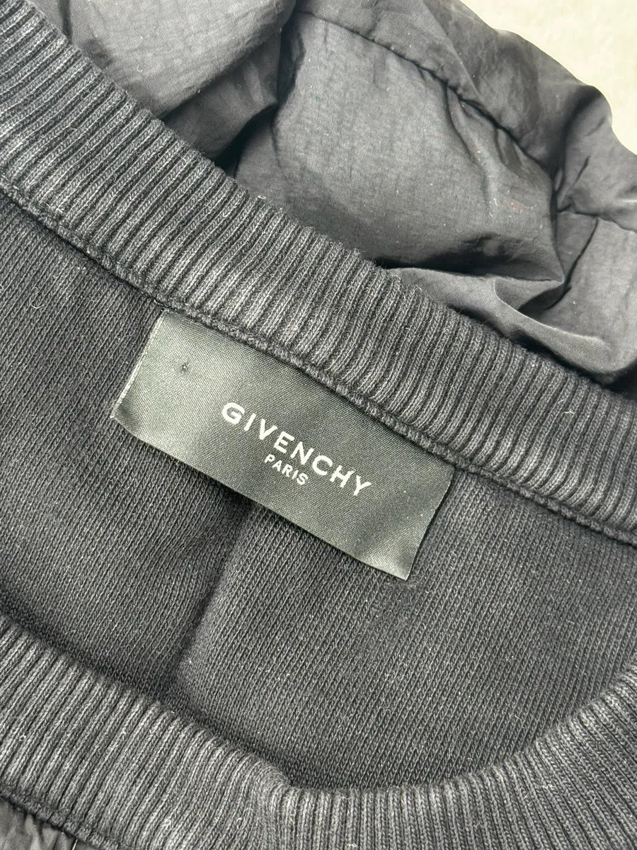 AW2014 Givenchy Black Hybrid Nylon Quilted Sweater by Riccardo Tisci HcmASlU 11