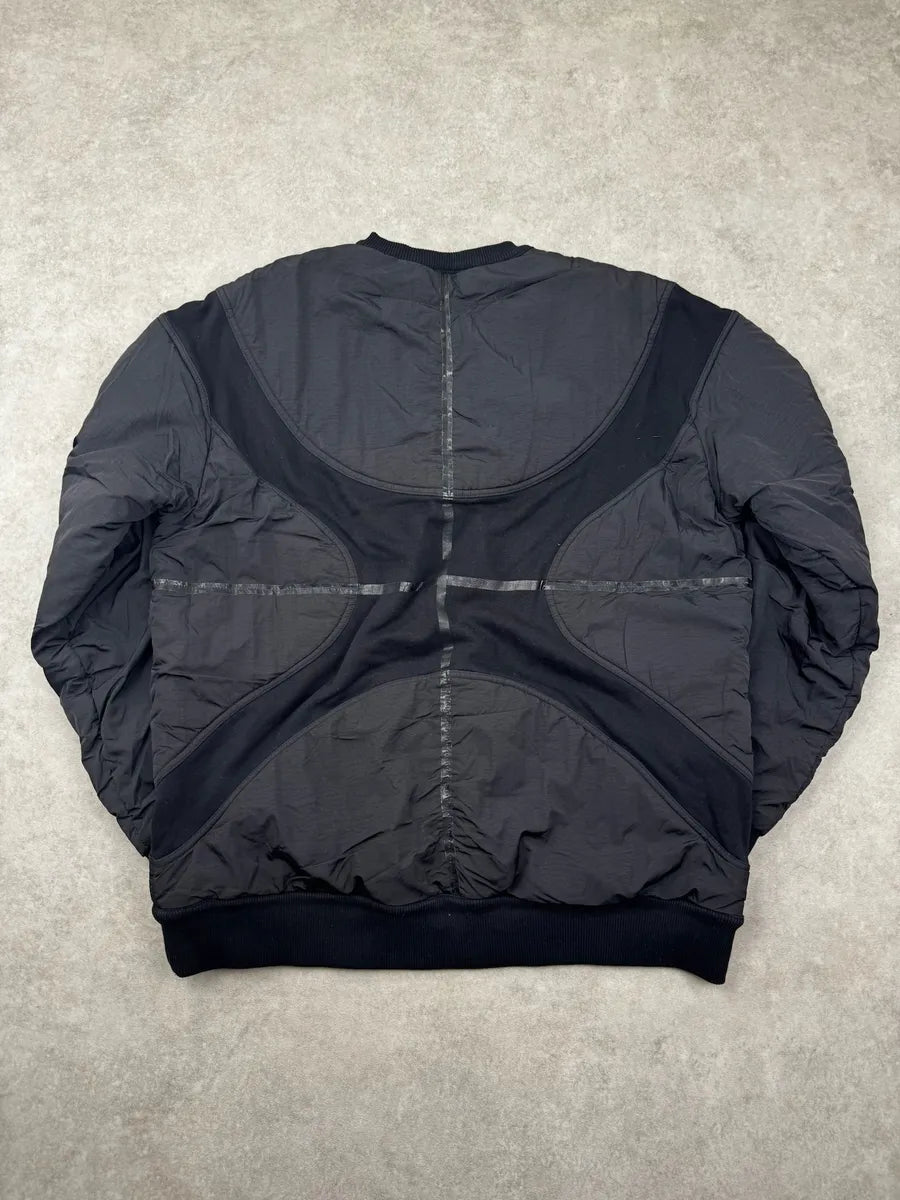 AW2014 Givenchy Black Hybrid Nylon Quilted Sweater by Riccardo Tisci HcmASlU 2
