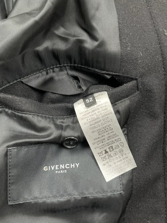 AW2011 Givenchy Black Hybrid Wool Jacket with Riccardo Tisci RUvZjIT 8